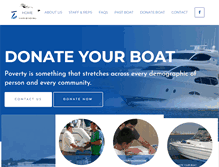 Tablet Screenshot of donateyourboat.org